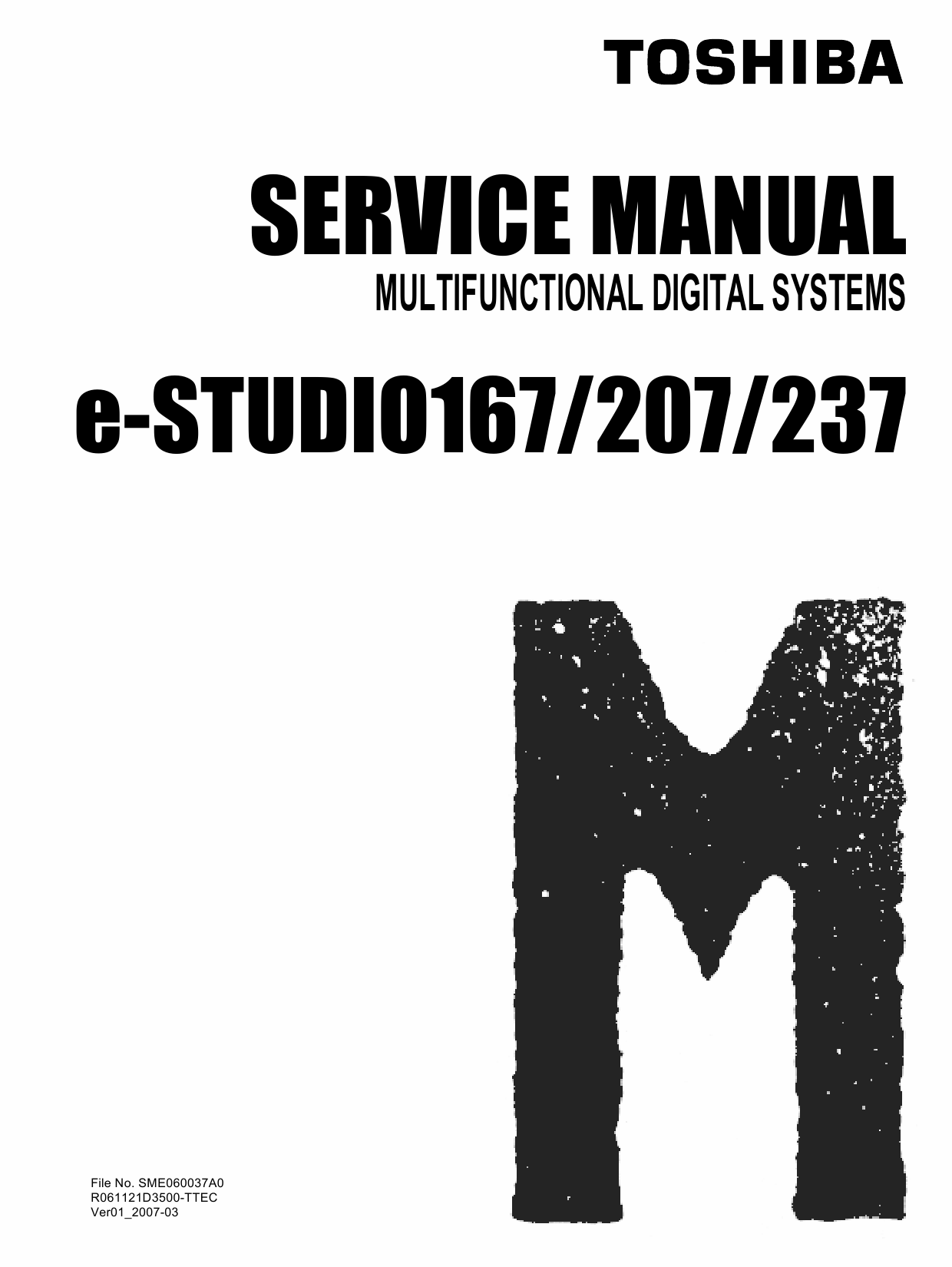 TOSHIBA e-STUDIO 167 207 237 Service Manual-1